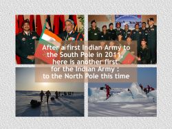 The Indian Army wants to reach the North Pole