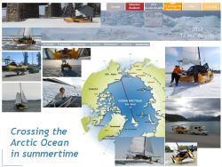 Crossing the Arctic Ocean during summertime