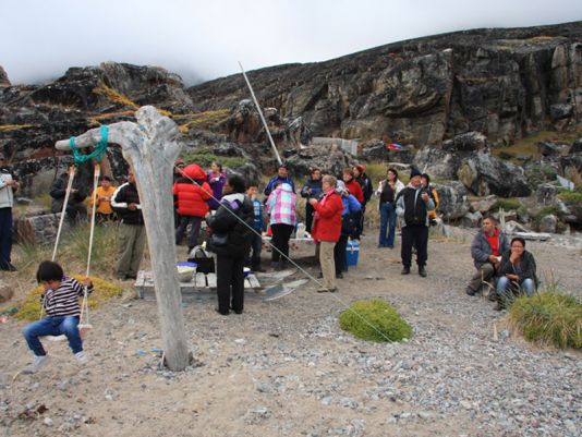 A 2 days long fest started in Uummannaq to end some 25 miles here from in Nuussuaq next morning.