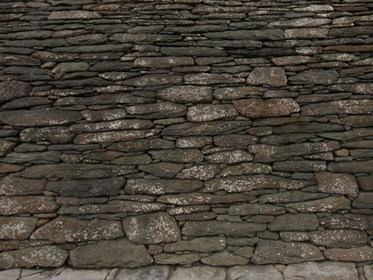 Close up on one of the oratory walls