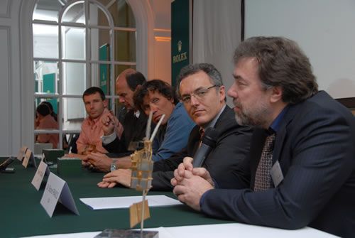 Richard Francis (ESA), Thierry Touchais (IPF), Alain Hubert (IPF), Philippe de Baets (Rolex), Dixie Dansercoer