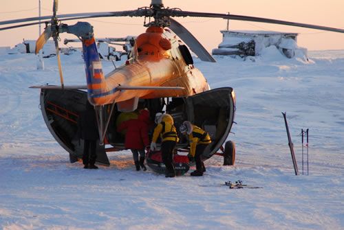 Loading helicopter - on the 1st of March 2007