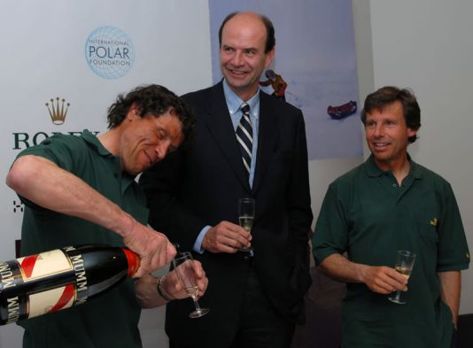 Press conference: Alain Hubert, Dixie Dansecoer and Philippe de Baets from Rolex