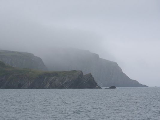 1 June.  Grohoge point. Similar luminosity to the Féroes islands.