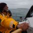 Jacques Poumet at Avannaq's helm while landing on the 