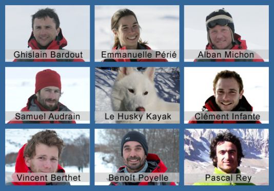 The team is constituted of 6 crew members with various experiences, bringing all the essential expertises necessary to make such a project successful: Most of them have worked on different expeditions of the famous Jean-Louis Etienne.