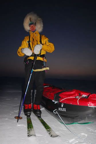 The place where they have been dropped off, a few kilometres away from Cape Arctichewski: 82°00'32