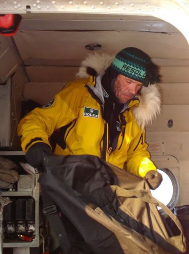 Alain checking the equipment
