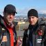 Sébastien Lapierre (left) and Olivier Giasson at Reykjavik airport before leaving for Groenland. - © Olivier Lapierre/Sébastien Giasson