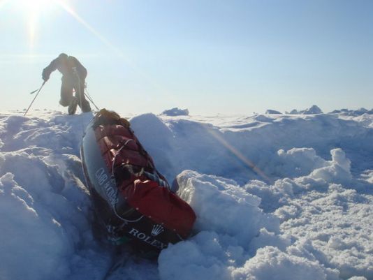 In the beginning, the sledge weighed over a hundred kilos