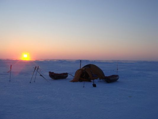 The campsite in the evening was a reward