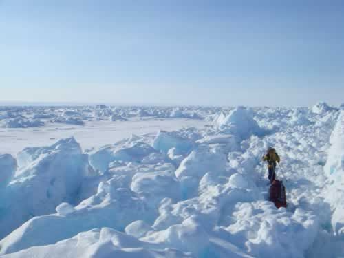 A delightful walk through the ice
