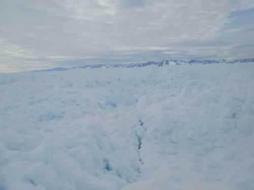 13 June: Before The Fast Ice (Ice That Sticks To The Ground): This photograph gives a good idea of the dimensions of the inextricable tangle of the ice before the fast ice.