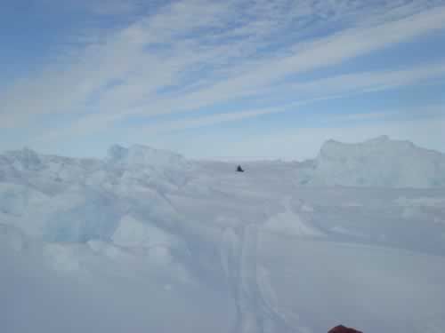 13 June: Descending After Ascending: Descent of a sledge from the top of the wall.