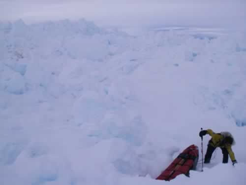 13 June: In One Of Those Obstacles (Again): We will have had compressions and ridges right up to the end of our trip.