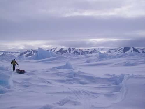 13 June: The End Of The Walls Of Ice, At Last: There, our difficulties are behind us. From now on, the terrain will be flat. We've just experienced an extraordinary adventure...