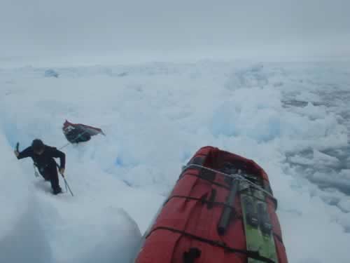 Picture taken on the 5th of June: worst day of the expedition