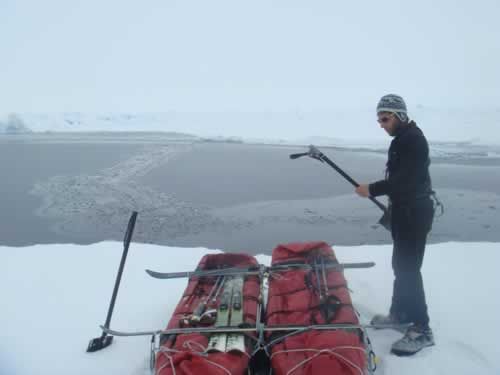Picture taken on the 5th of June: worst day of the expedition