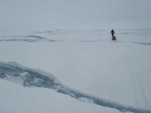 Picture taken on the 5th of June: worst day of the expedition