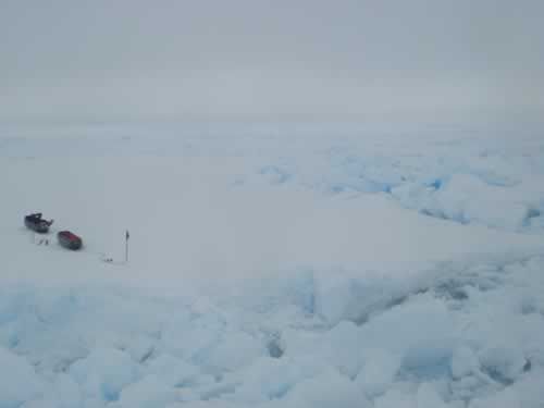 Picture taken on the 5th of June: worst day of the expedition