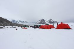 The base camp of the expedition