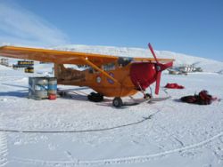 The 'Polar Pumpkin' refueling at Eureka weather station