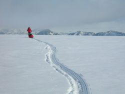 Climbing the Leverett glacier