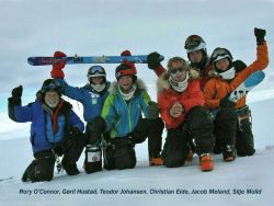 Arrival at hercules Inlet of the group guided by Christian Eide