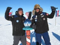 Pair at South Pole on 9 January 2012