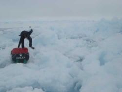 Alain Hubert in chaotic ice