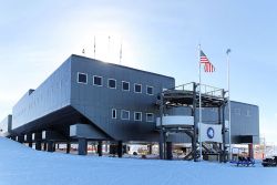 Some of the buildings of the Amundsen Scott's research station