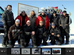 Moon/Regan Expedition team at the South Pole