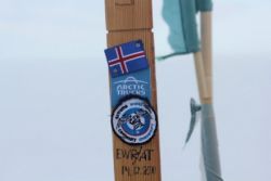 A mark for History (!) from the EWR traverse on the Antarctic